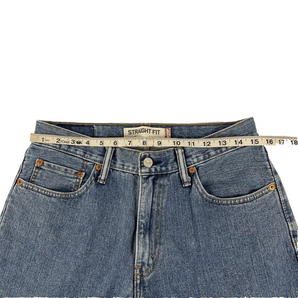 Vintage Y2K Levi’s 505 Jeans Size 32x32 Blue Denim Straight Fit 100% Cotton - Picture 7 of 8